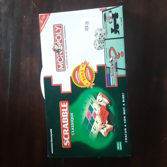 Scrabble Monopoly 2 en 1 Version Française jeux de table - Picture 3 of 5
